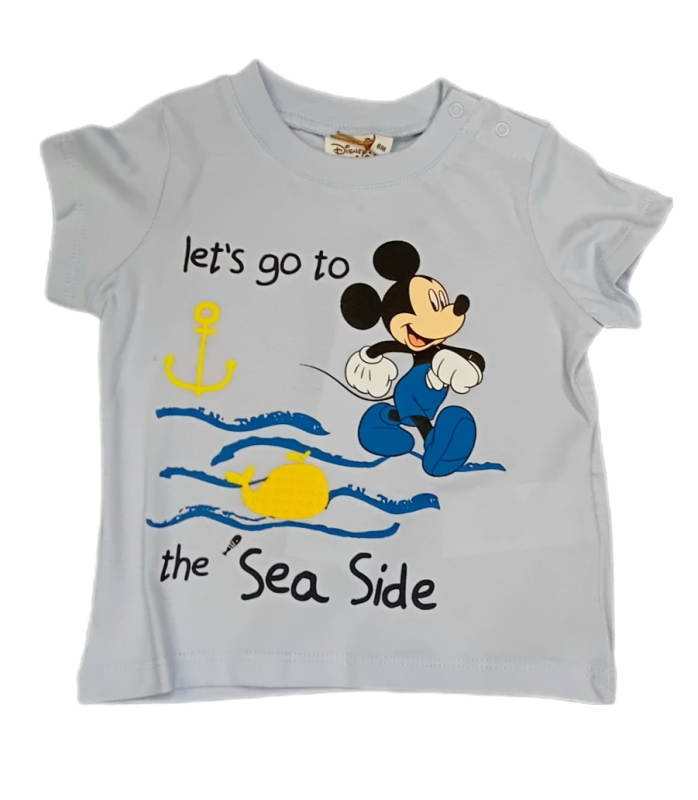 Micky Maus Baby T-Shirt hellblau